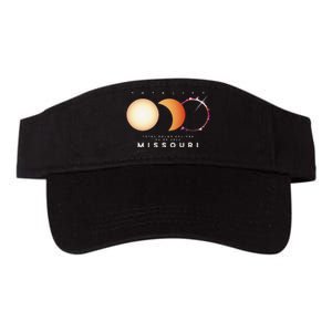 Solar Eclipse 2024 Missouri Total Eclipse American Graphic Valucap Bio-Washed Visor