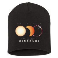 Solar Eclipse 2024 Missouri Total Eclipse American Graphic Short Acrylic Beanie