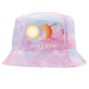 Solar Eclipse 2024 Missouri Total Eclipse American Graphic Tie-Dyed Bucket Hat