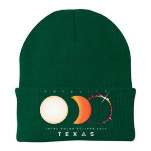 Solar Eclipse 2024 Texas Total Eclipse America Graphic Knit Cap Winter Beanie