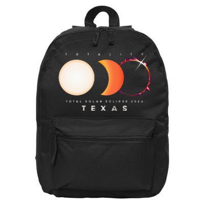 Solar Eclipse 2024 Texas Total Eclipse America Graphic 16 in Basic Backpack