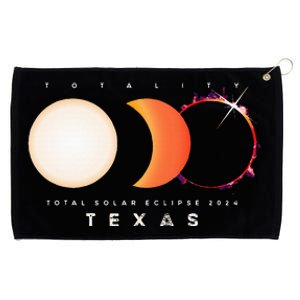 Solar Eclipse 2024 Texas Total Eclipse America Graphic Grommeted Golf Towel