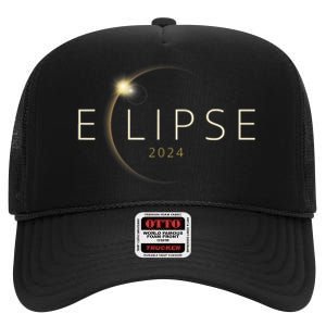 Solar Eclipse 2024 Total Solar Eclipse 4.08.24 High Crown Mesh Back Trucker Hat