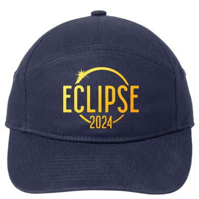 Solar Eclipse 2024 Total Solar Eclipse 4.08.24 7-Panel Snapback Hat