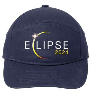 Solar Eclipse 2024 Total Solar Eclipse 4.08.24 7-Panel Snapback Hat