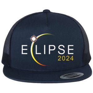 Solar Eclipse 2024 Total Solar Eclipse 4.08.24 Flat Bill Trucker Hat