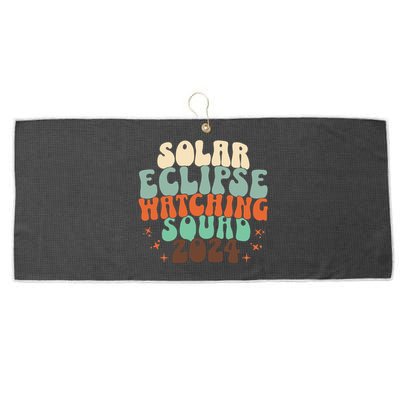 Solar Eclipse 2024 Large Microfiber Waffle Golf Towel