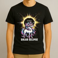 Solar Eclipse 2024 Total Eclipse April 8th 24 Unicorn T-Shirt