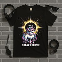 Solar Eclipse 2024 Total Eclipse April 8th 24 Unicorn T-Shirt