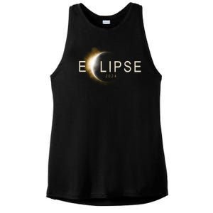 Solar Eclipse 2024 Ladies PosiCharge Tri-Blend Wicking Tank