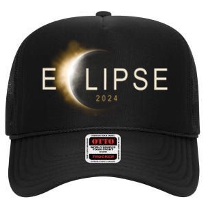 Solar Eclipse 2024 High Crown Mesh Back Trucker Hat