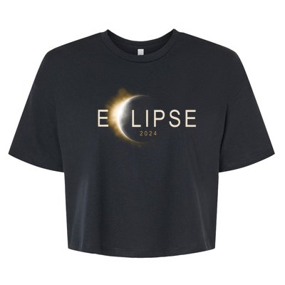 Solar Eclipse 2024 Bella+Canvas Jersey Crop Tee