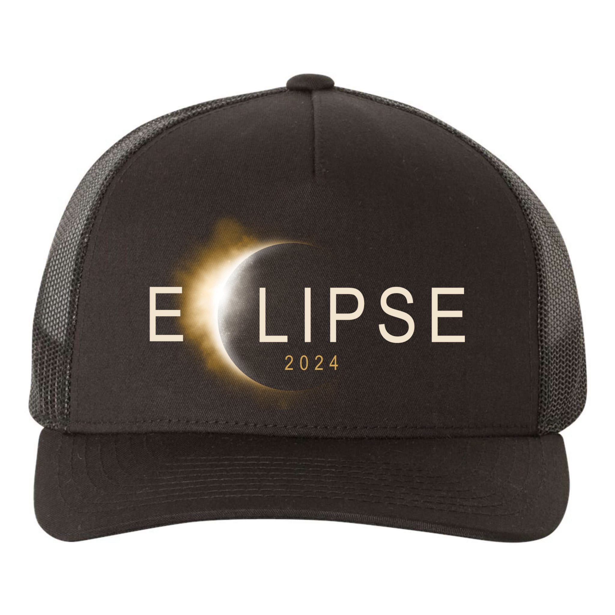 Solar Eclipse 2024 Yupoong Adult 5-Panel Trucker Hat