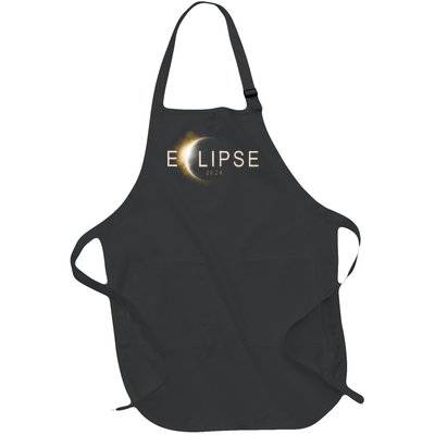 Solar Eclipse 2024 Full-Length Apron With Pockets