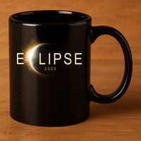 Solar Eclipse 2024 11oz C Handle Ceramic Mug
