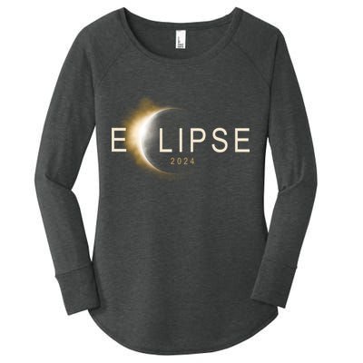 Solar Eclipse 2024 Women's Perfect Tri Tunic Long Sleeve Shirt