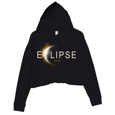 Solar Eclipse 2024 Crop Fleece Hoodie
