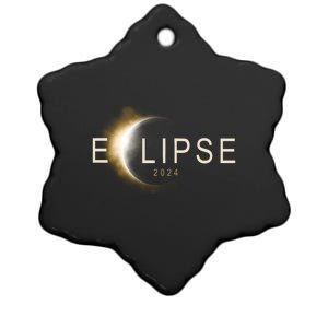 Solar Eclipse 2024 Ceramic Star Ornament