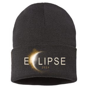 Solar Eclipse 2024 Sustainable Knit Beanie