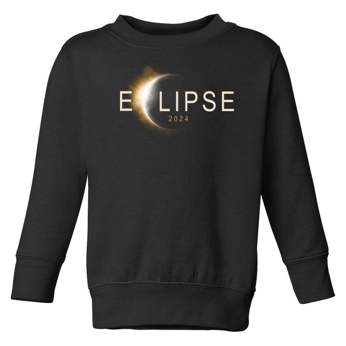 Solar Eclipse 2024 Toddler Sweatshirt