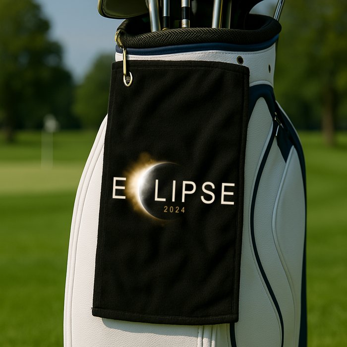 Solar Eclipse 2024 Golf Towel