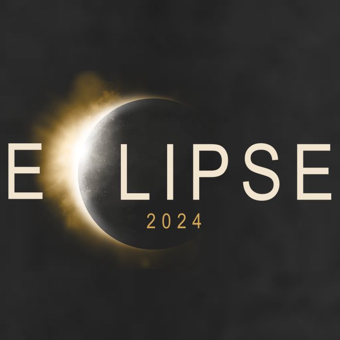Solar Eclipse 2024 Golf Towel