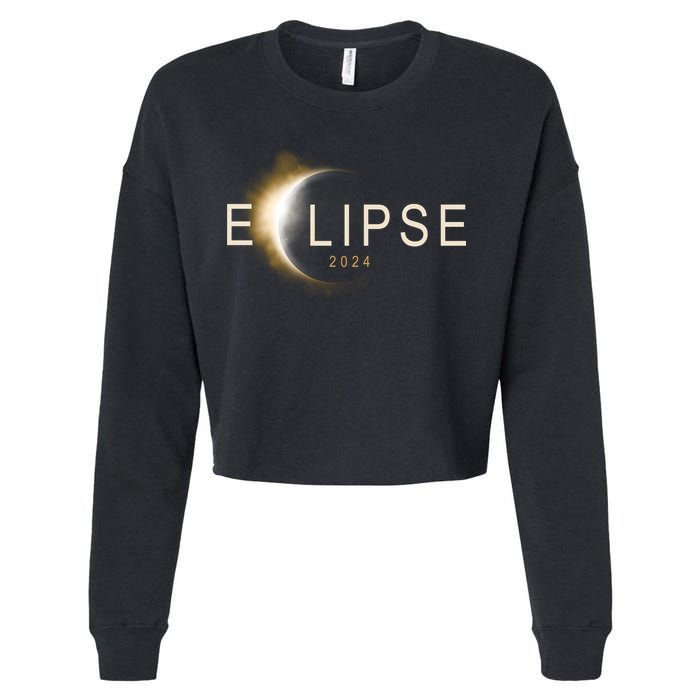 Solar Eclipse 2024 Cropped Pullover Crew