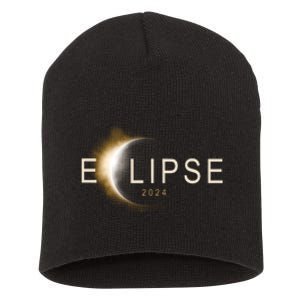 Solar Eclipse 2024 Short Acrylic Beanie