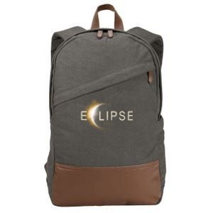 Solar Eclipse 2024 Cotton Canvas Backpack