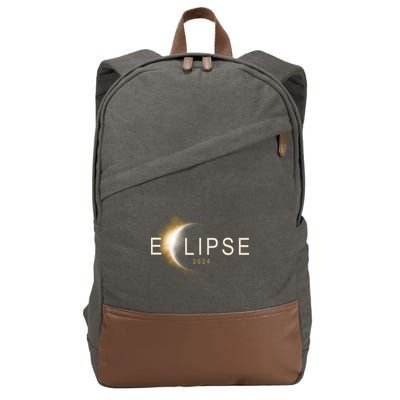 Solar Eclipse 2024 Cotton Canvas Backpack