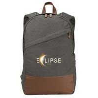 Solar Eclipse 2024 Cotton Canvas Backpack