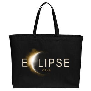 Solar Eclipse 2024 Cotton Canvas Jumbo Tote