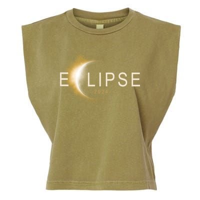 Solar Eclipse 2024 Garment-Dyed Women's Muscle Tee
