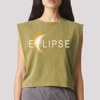Solar Eclipse 2024 Garment-Dyed Women's Muscle Tee