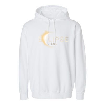 Solar Eclipse 2024 Garment-Dyed Fleece Hoodie