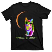 Solar Eclipse 2024 Cat Wearing Solar Eclipse Glasses T-Shirt