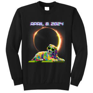 Solar Eclipse 2024 April 8 Dog Solar Eclipse Glasses Tall Sweatshirt