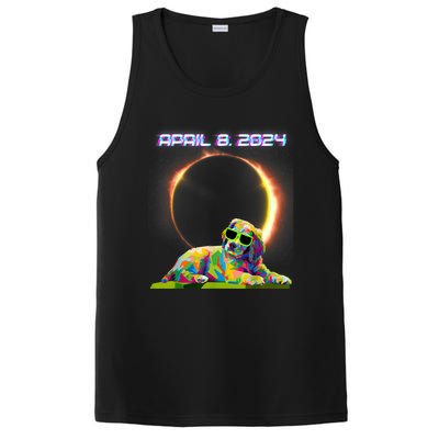 Solar Eclipse 2024 April 8 Dog Solar Eclipse Glasses PosiCharge Competitor Tank