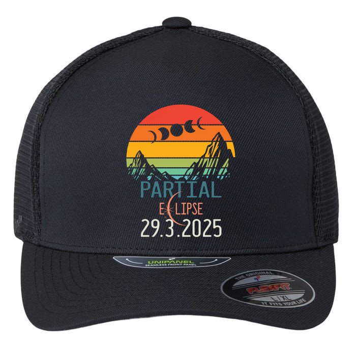 Solar Eclipse 2025 Funny Partial Solar Eclipse 2025 29 March Great Gift Flexfit Unipanel Trucker Cap