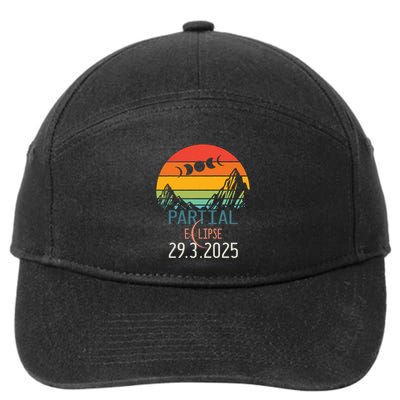 Solar Eclipse 2025 Funny Partial Solar Eclipse 2025 29 March Great Gift 7-Panel Snapback Hat