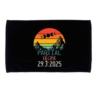 Solar Eclipse 2025 Funny Partial Solar Eclipse 2025 29 March Great Gift Microfiber Hand Towel