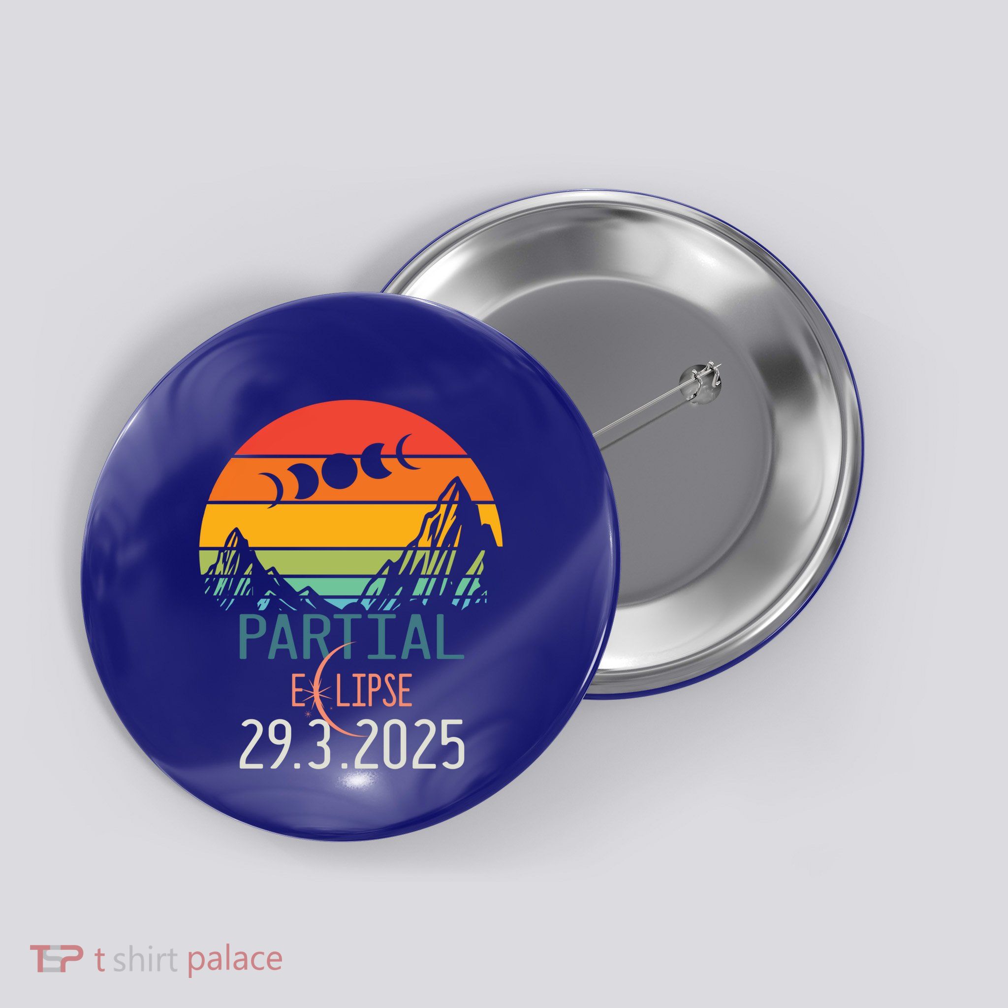 Solar Eclipse 2025 Funny Partial Solar Eclipse 2025 29 March Great Gift Button