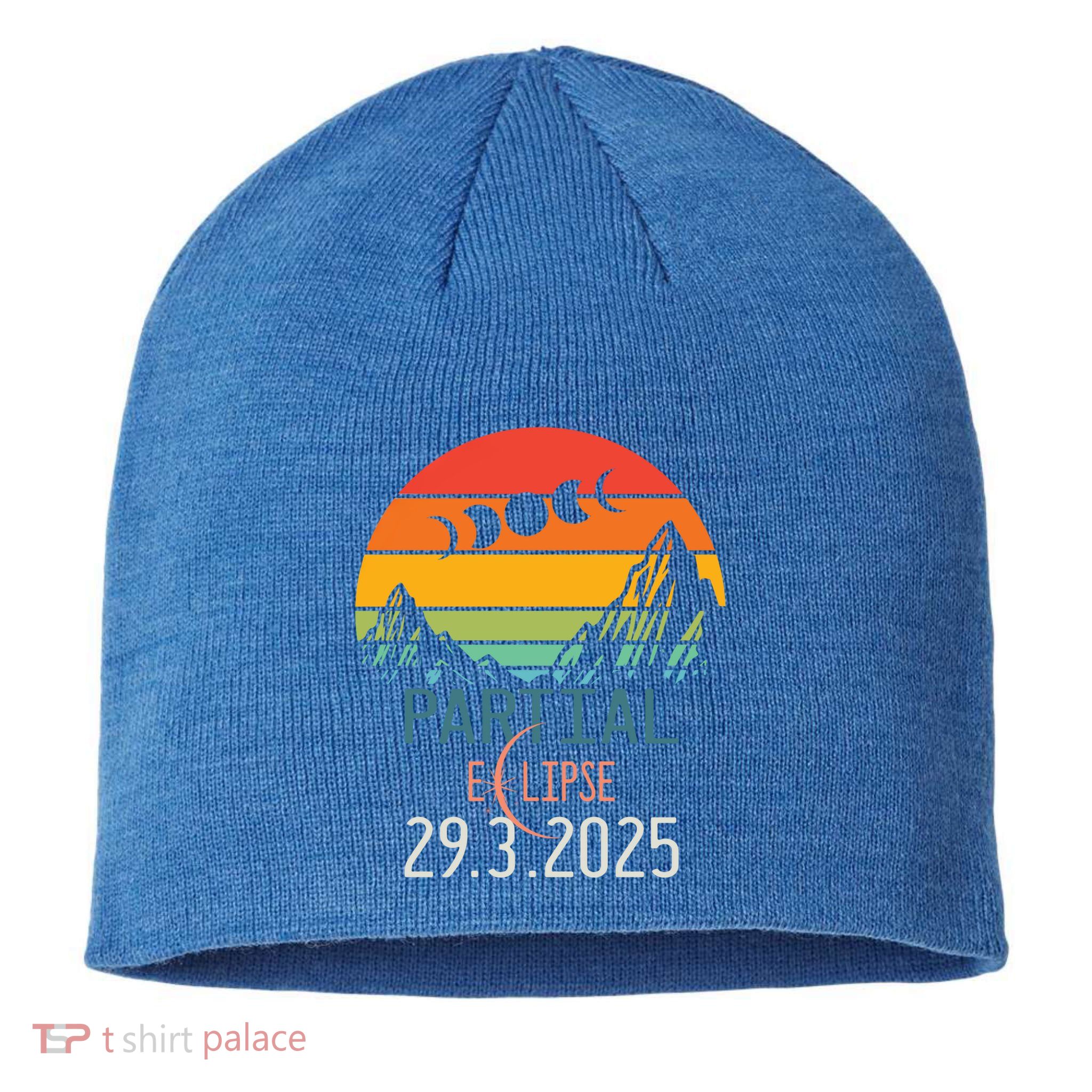 Solar Eclipse 2025 Funny Partial Solar Eclipse 2025 29 March Great Gift Sustainable Beanie