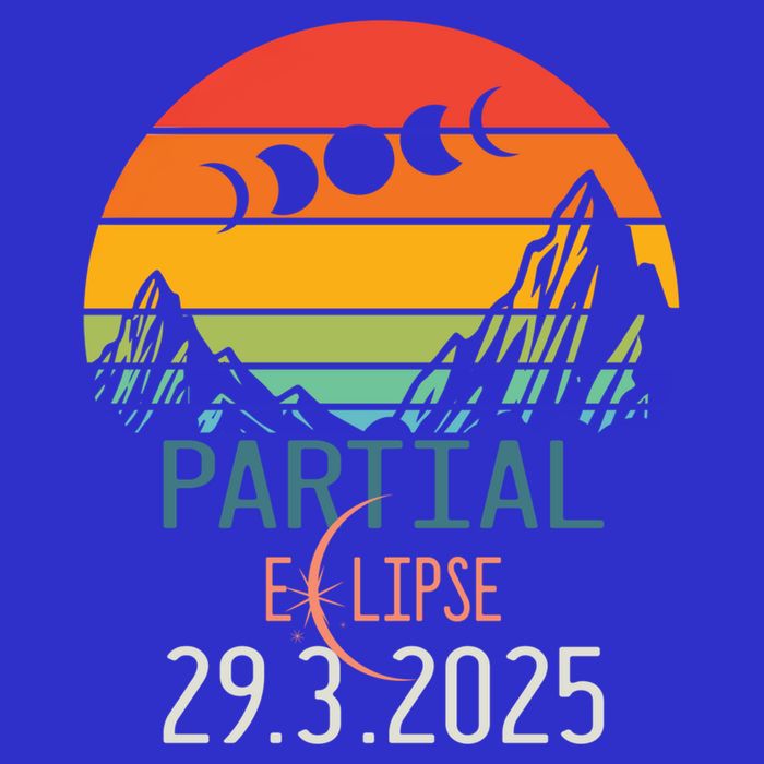Solar Eclipse 2025 Funny Partial Solar Eclipse 2025 29 March Great Gift 16 in Basic Backpack