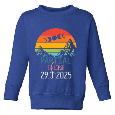 Solar Eclipse 2025 Funny Partial Solar Eclipse 2025 29 March Great Gift Toddler Sweatshirt