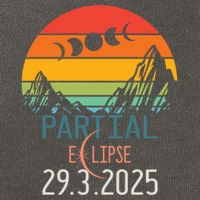 Solar Eclipse 2025 Funny Partial Solar Eclipse 2025 29 March Great Gift Cotton Canvas Backpack