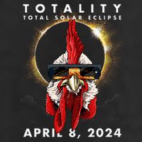 Solar Eclipse 2024 Chicken Rooster 7 Panel Mesh Trucker Snapback Hat