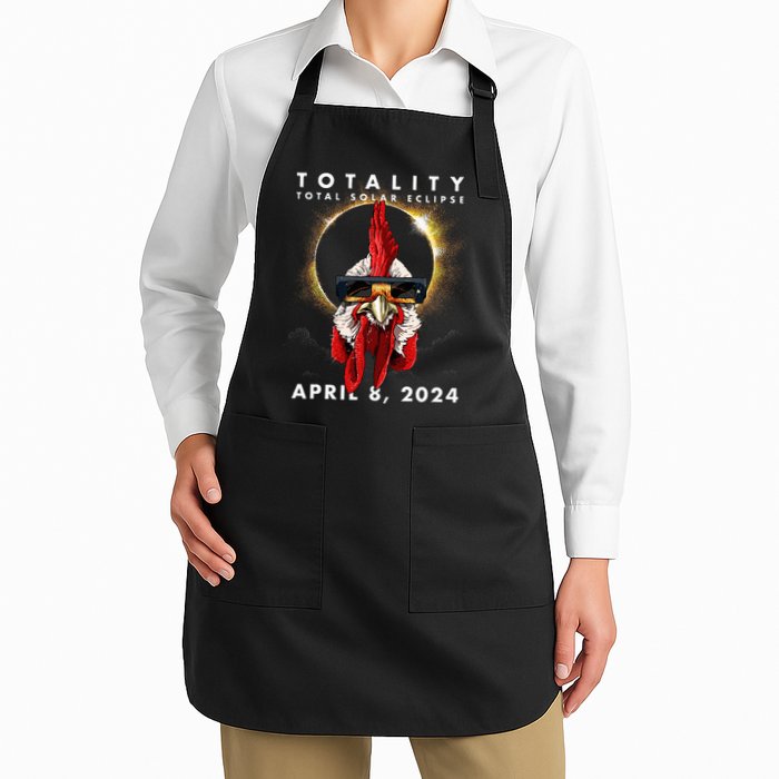 Solar Eclipse 2024 Chicken Rooster Apron