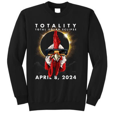 Solar Eclipse 2024 Chicken Rooster Sweatshirt