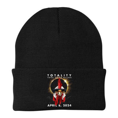 Solar Eclipse 2024 Chicken Rooster Beanie